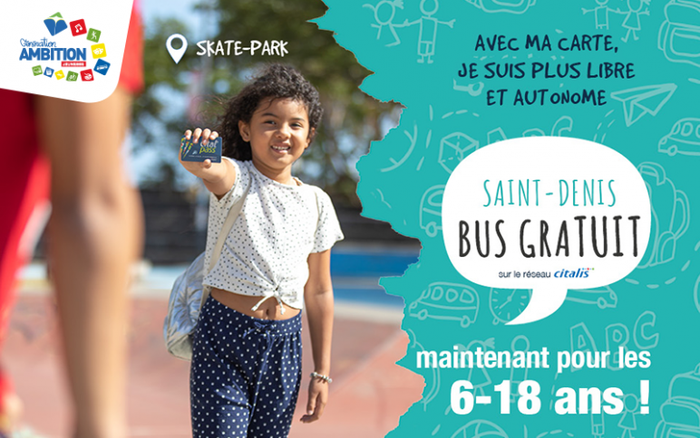 Saint-Denis Transports gratuité pour les 6-18 ans