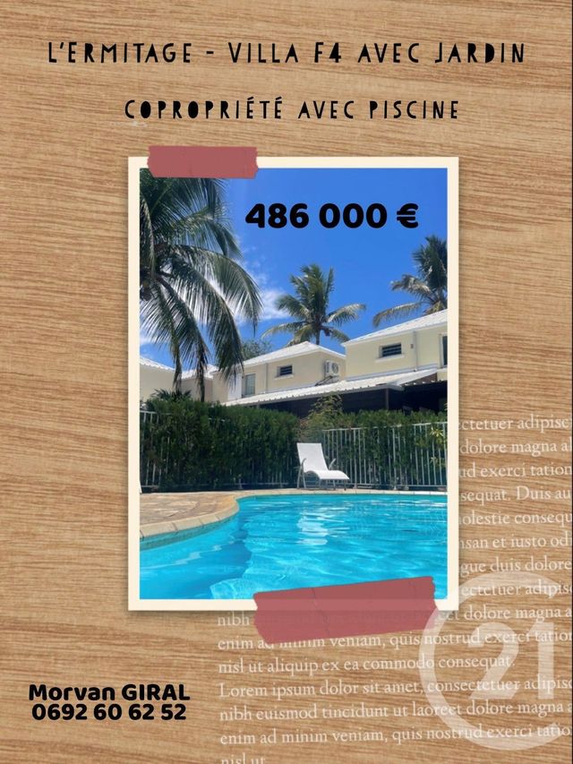 Maison à vendre ST PAUL