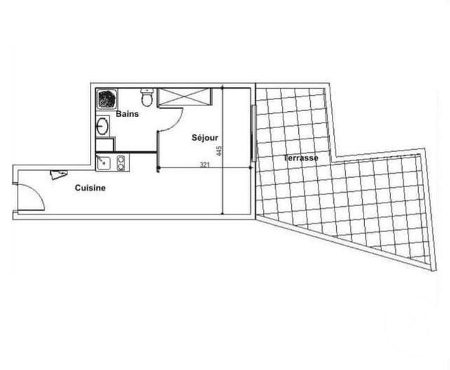 Appartement F1 à vendre - 1 pièce - 27.72 m2 - ST DENIS - 974 - REUNION - Century 21 Lancastel